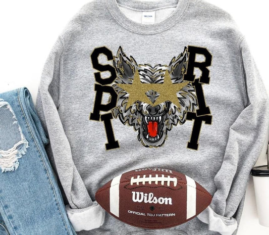 Starry Eyed Wolve Spirit DTF Transfer Bev