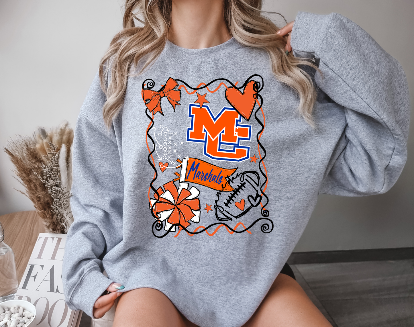 Football Mascot Collage DTF Transfer Design