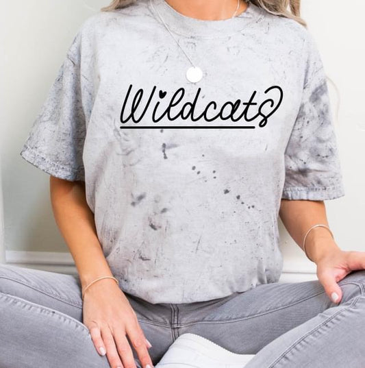 Wildcats Cursive DTF Transfer Design