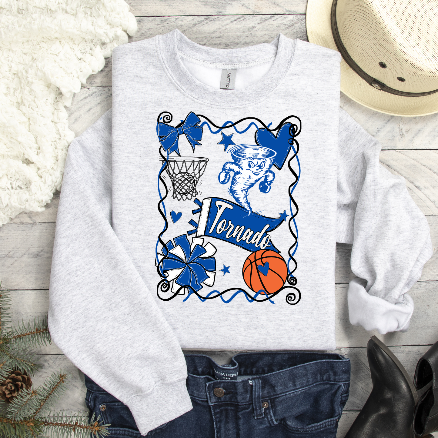 Basketball Mascot Collage DTF Transfer Design