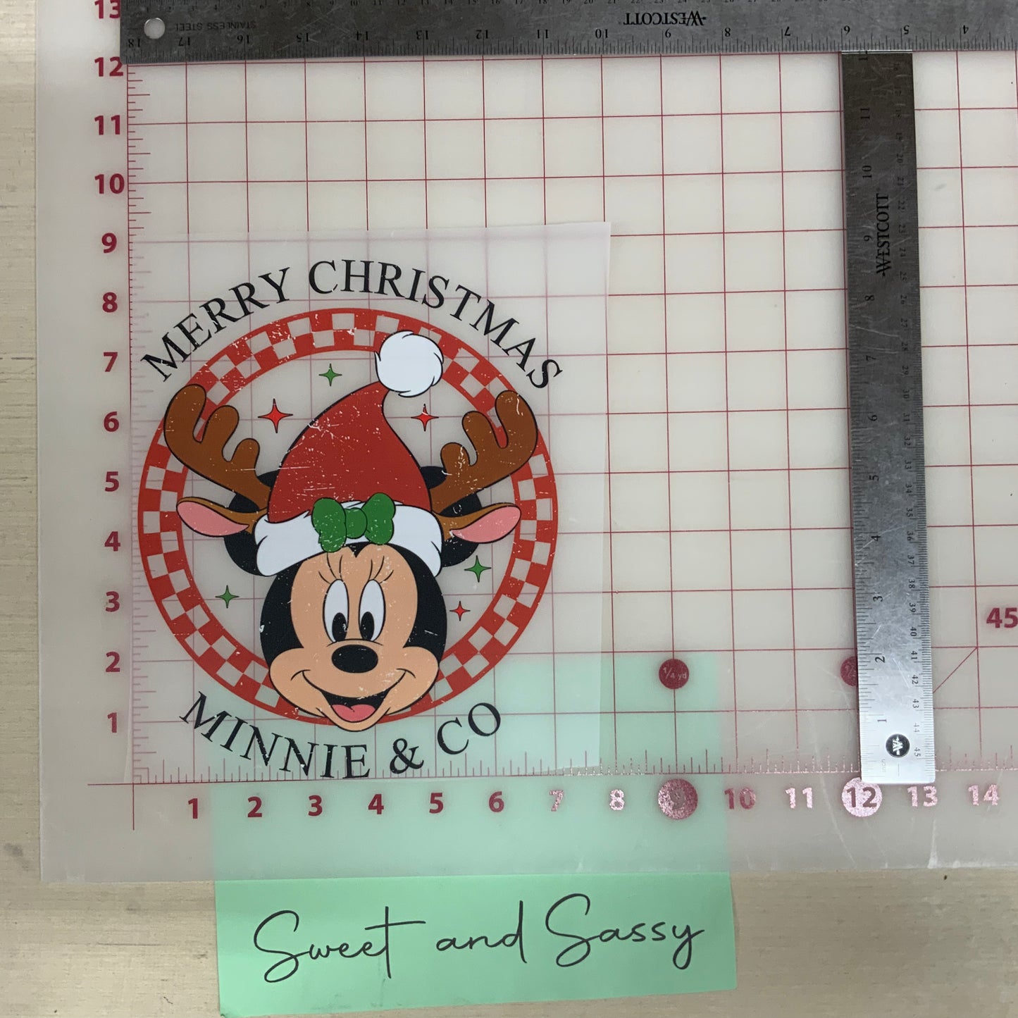 Merry Christmas Minnie & Co DTF Transfer Design