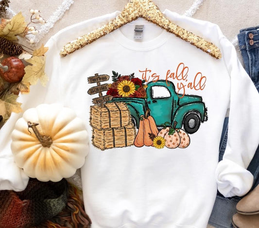 It's fall ya'll Truck DTF Transfer Design