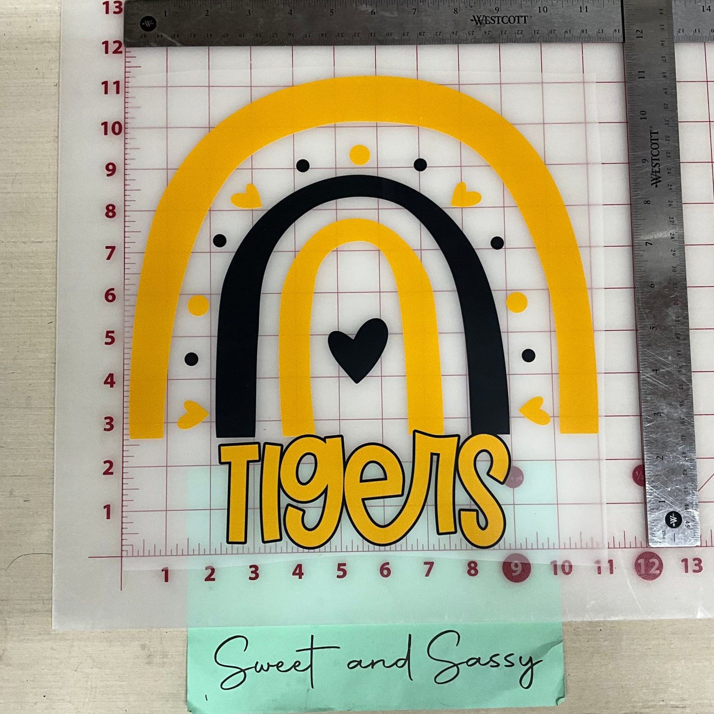School Mascot Rainbow DTF Transfer Design