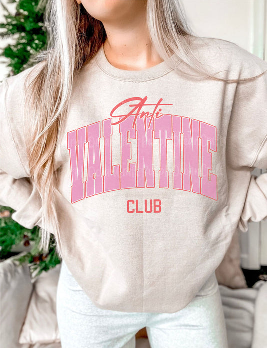 Anti Valentine Club DTF Transfer Design CF