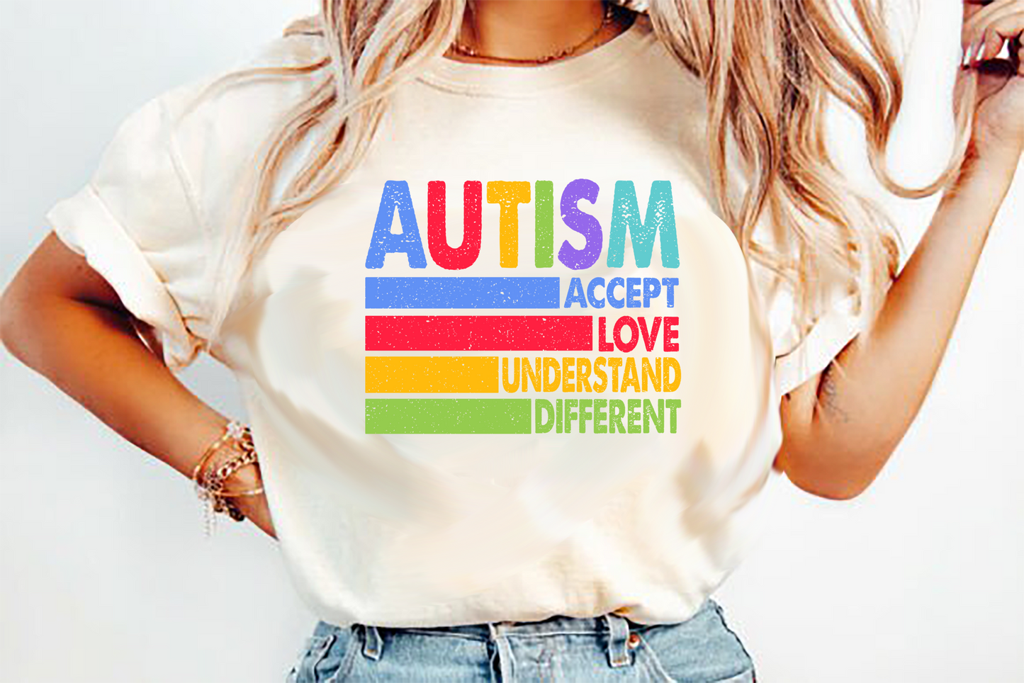 AUTISM Accept Love Understand DTF Transfer Design