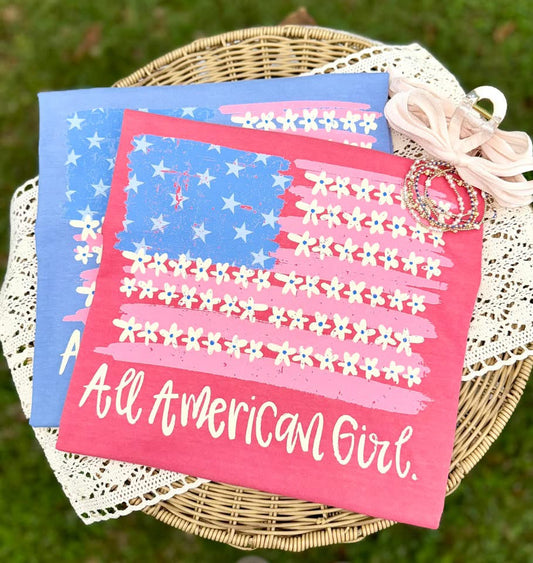 All American girl craft corner DTF Transfer design