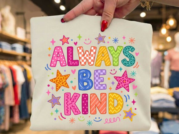 Always be KIND preppy DTF Transfer Design