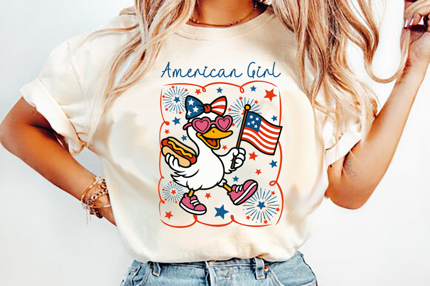 American GIRL Transfer Design
