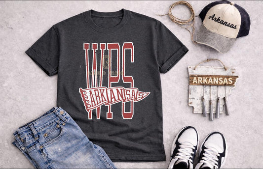 Arkansas WPS pennant DTF Transfer Design