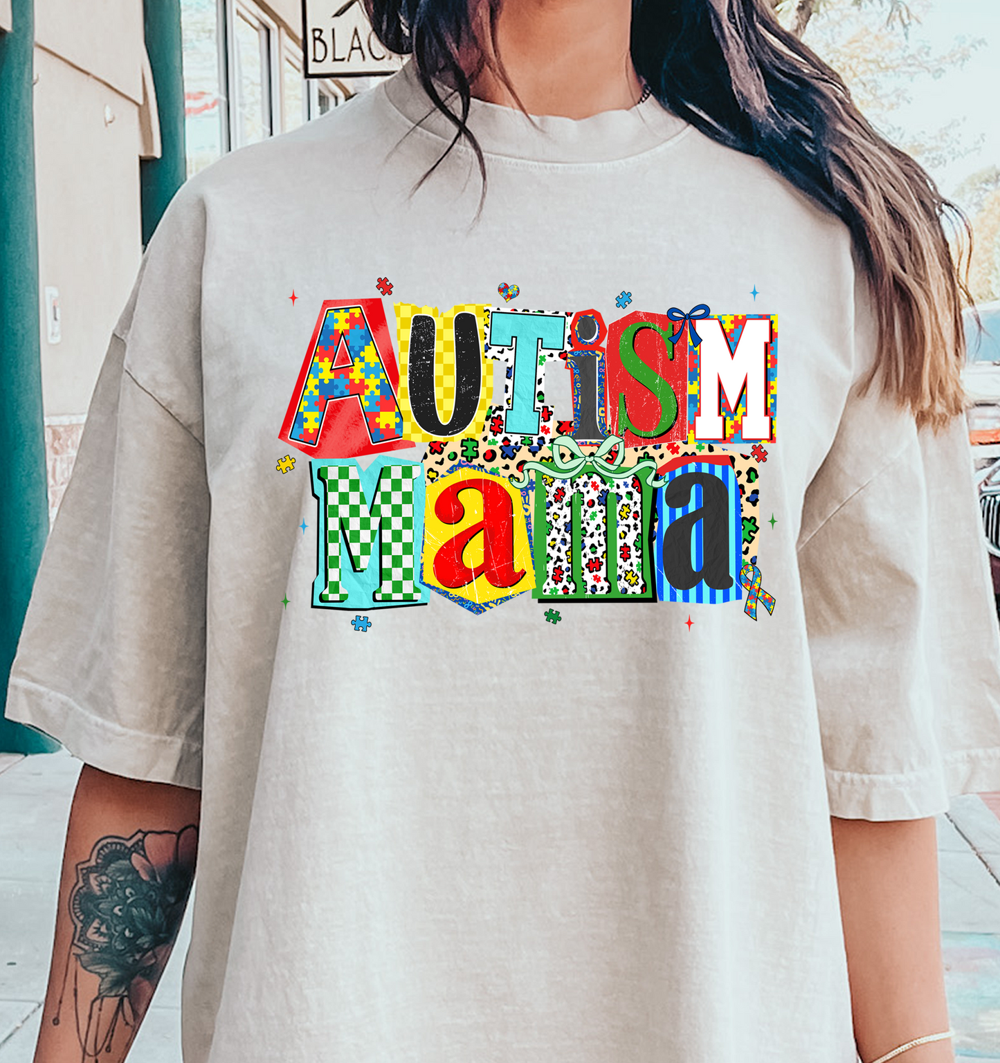 Autism mama puzzle  DTF Transfer Design