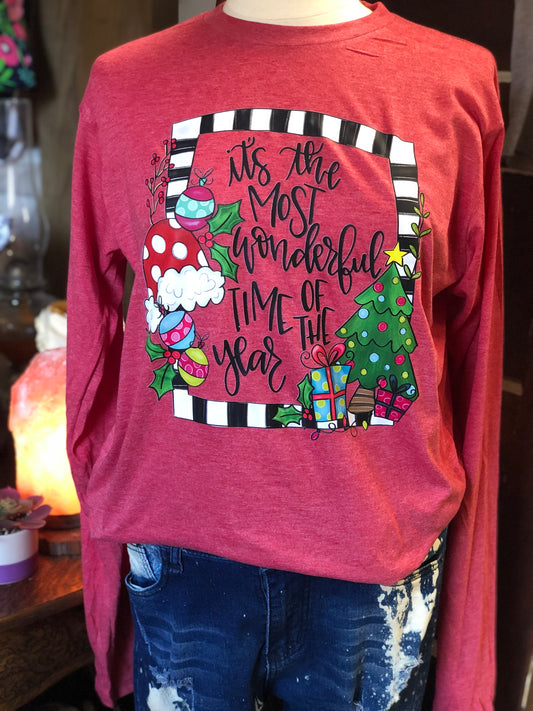 "It’s the Most Wonderful Time of the Year, frame" DTF Transfer Design