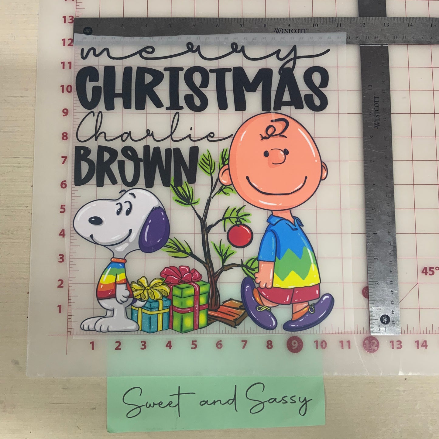 Merry Christmas Charlie Brown DTF Transfer Design