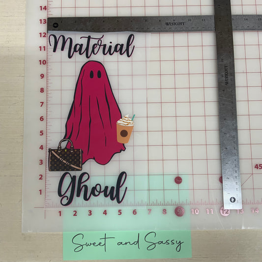 Material ghoul DTF Transfer Design