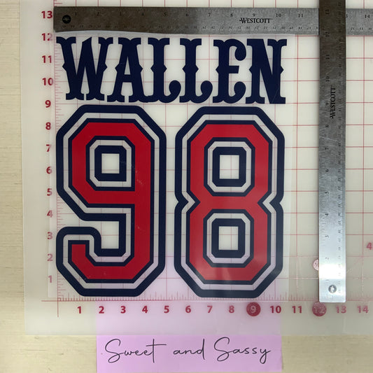 Wallen 98 DTF Transfer Design