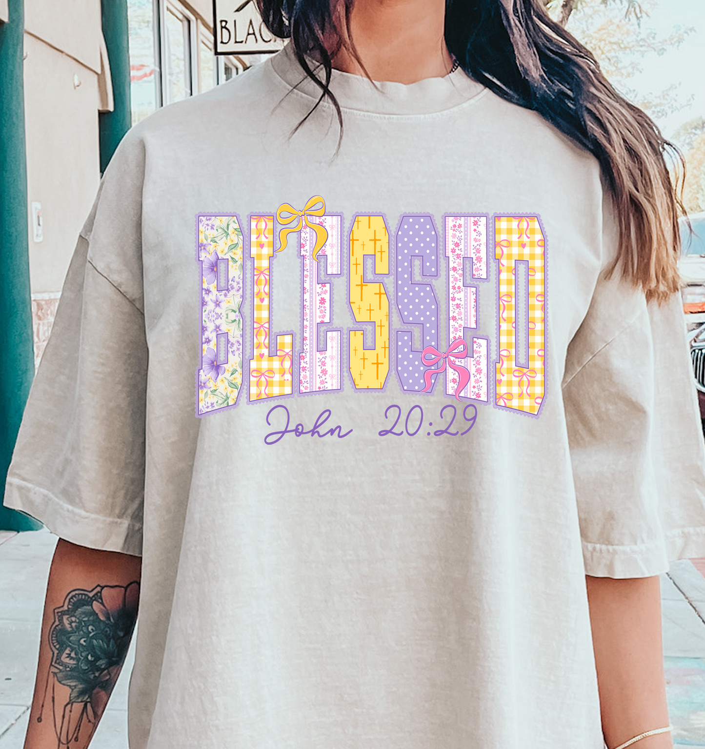 BLESSED John 20 29  DTF Transfer Design