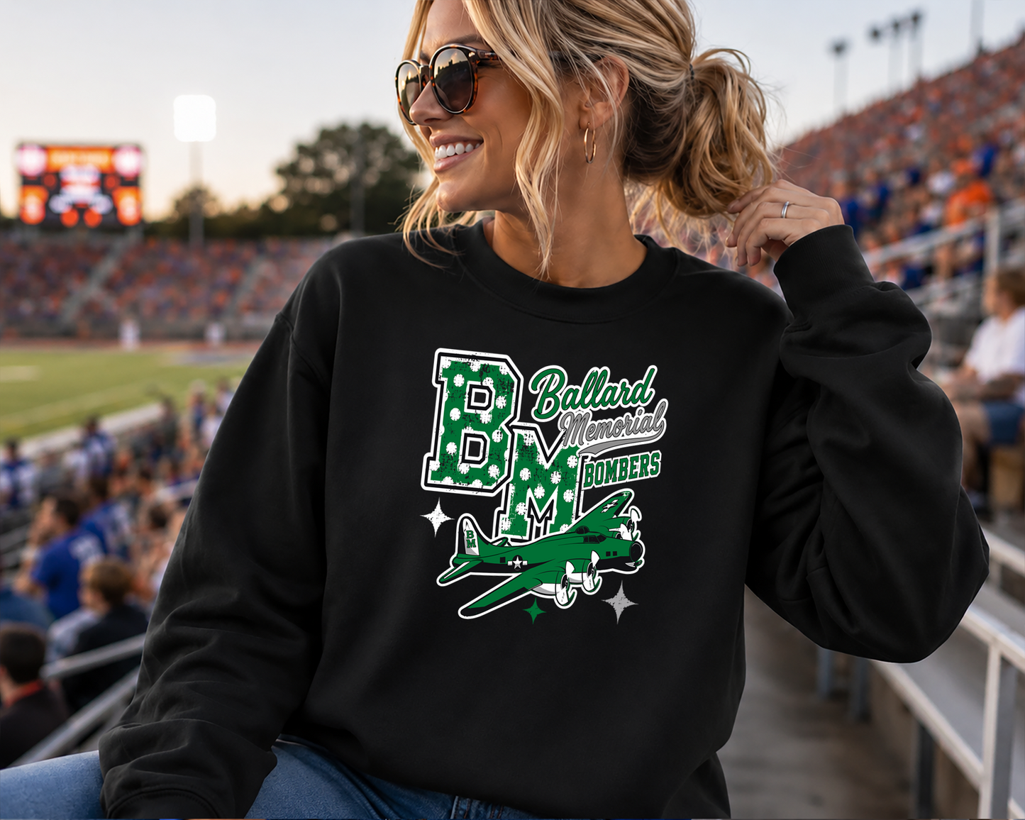 Mascot Hometown Spirit polka dots DTF Transfer