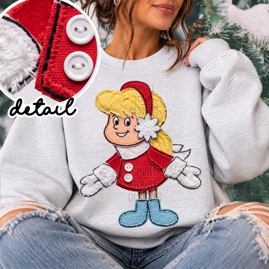 karen frosty stitched DTF Transfer Design
