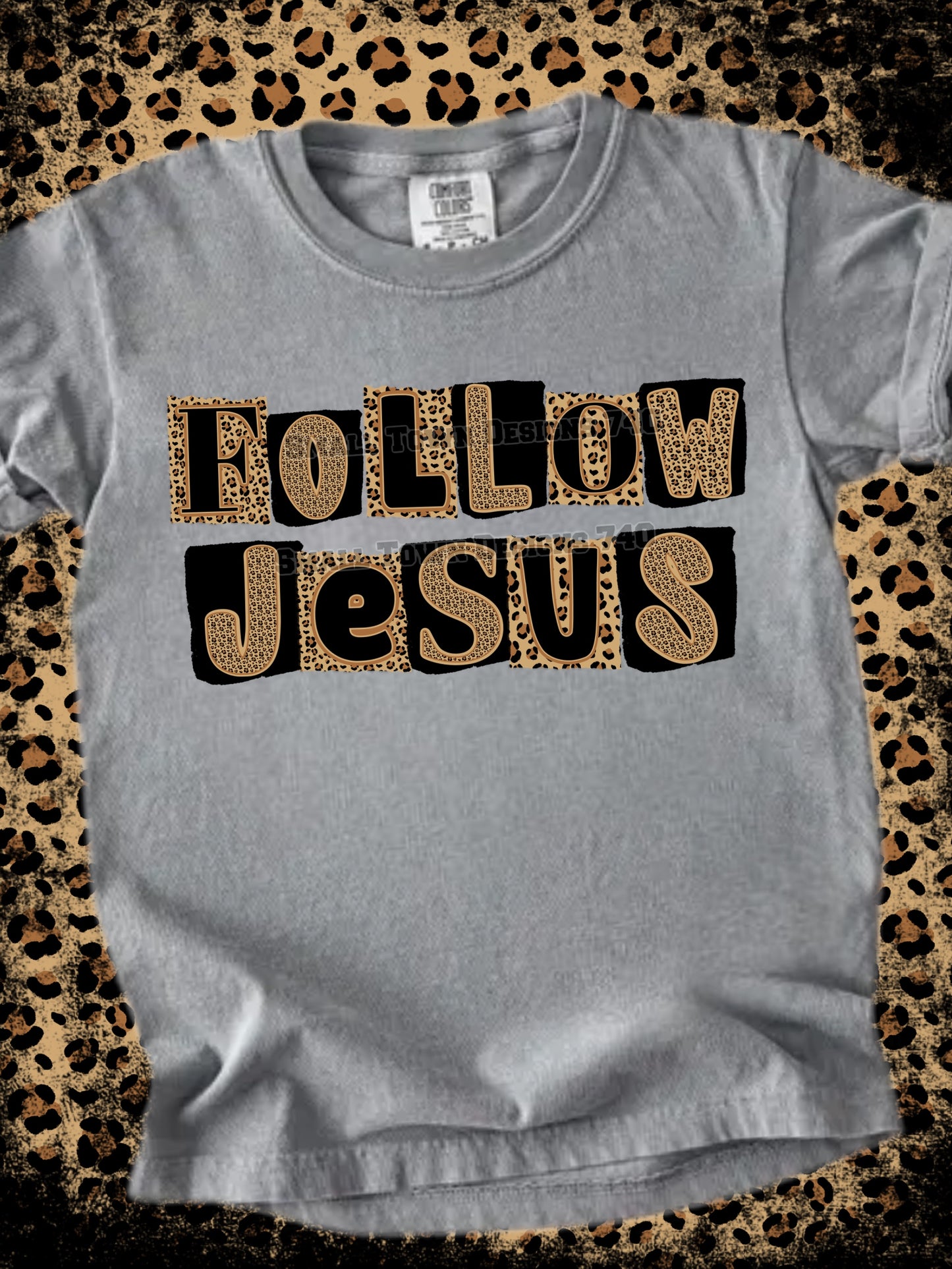 Follow Jesus ransom DTF Transfer Design