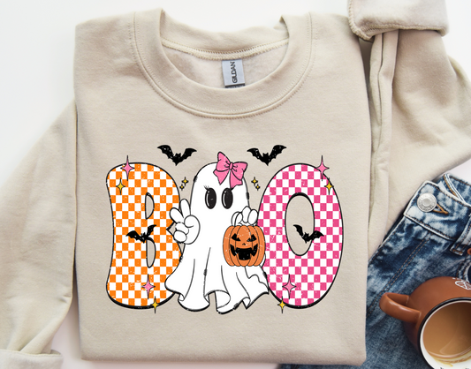Boo Girl peace DTF Transfer Design