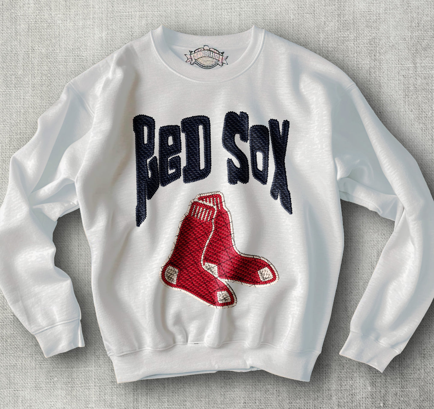 Boston Red Sox Embroidery DTF Transfer Design