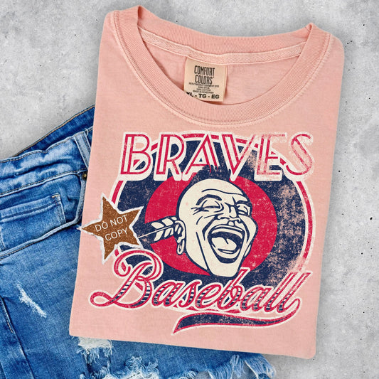Braves Baseball retro DTF Transfer Design