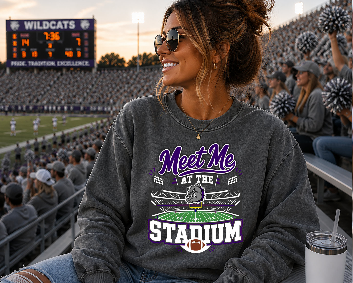 Mascot Meet Me at the Stadium DTF Transfer