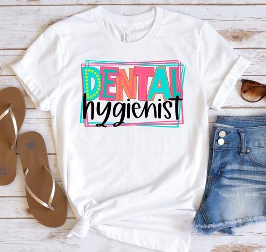 Dental hygienist DTF Transfer Design Bev