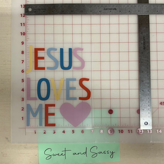 Jesus Loves Me DTF Transfer Design