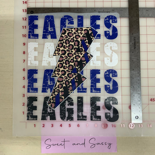 Eagles Lightning Bolt DTF Transfer