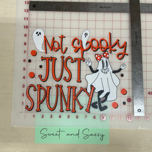 Not spooky just spunky DTF Transfer Design