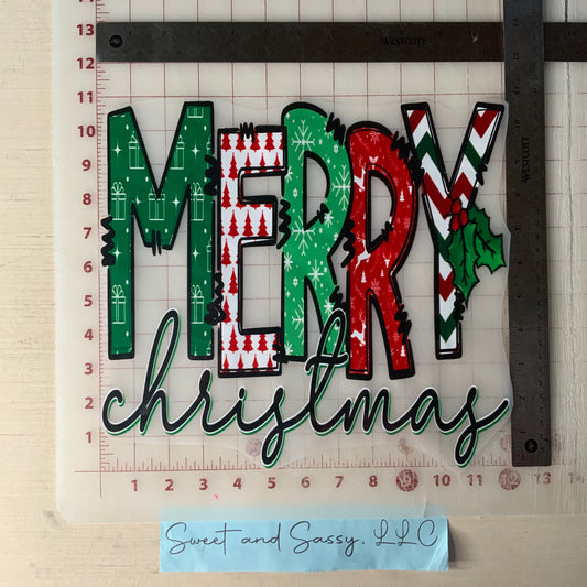 Merry Christmas, mistletoe DTF Transfer Design