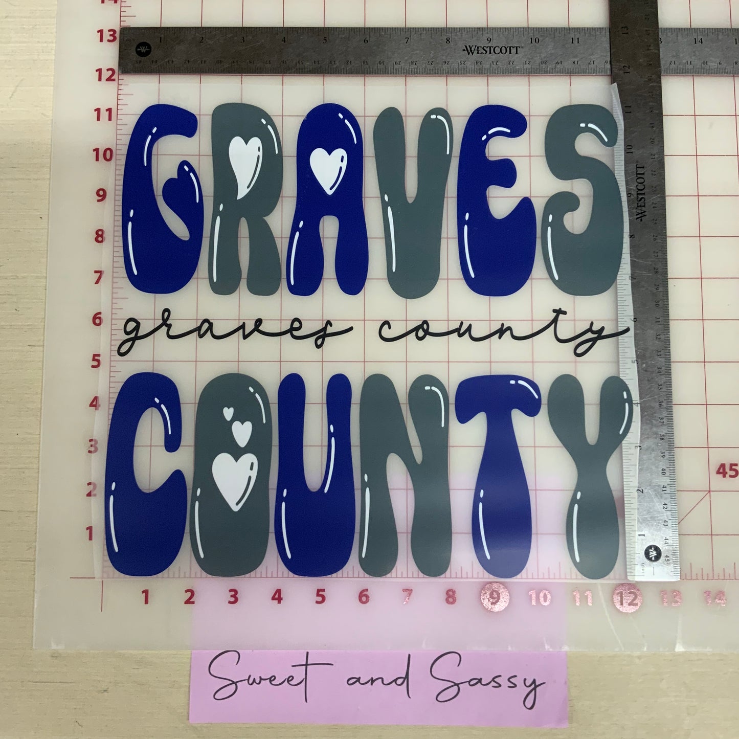 “Graves County COR” DTF Transfer Design
