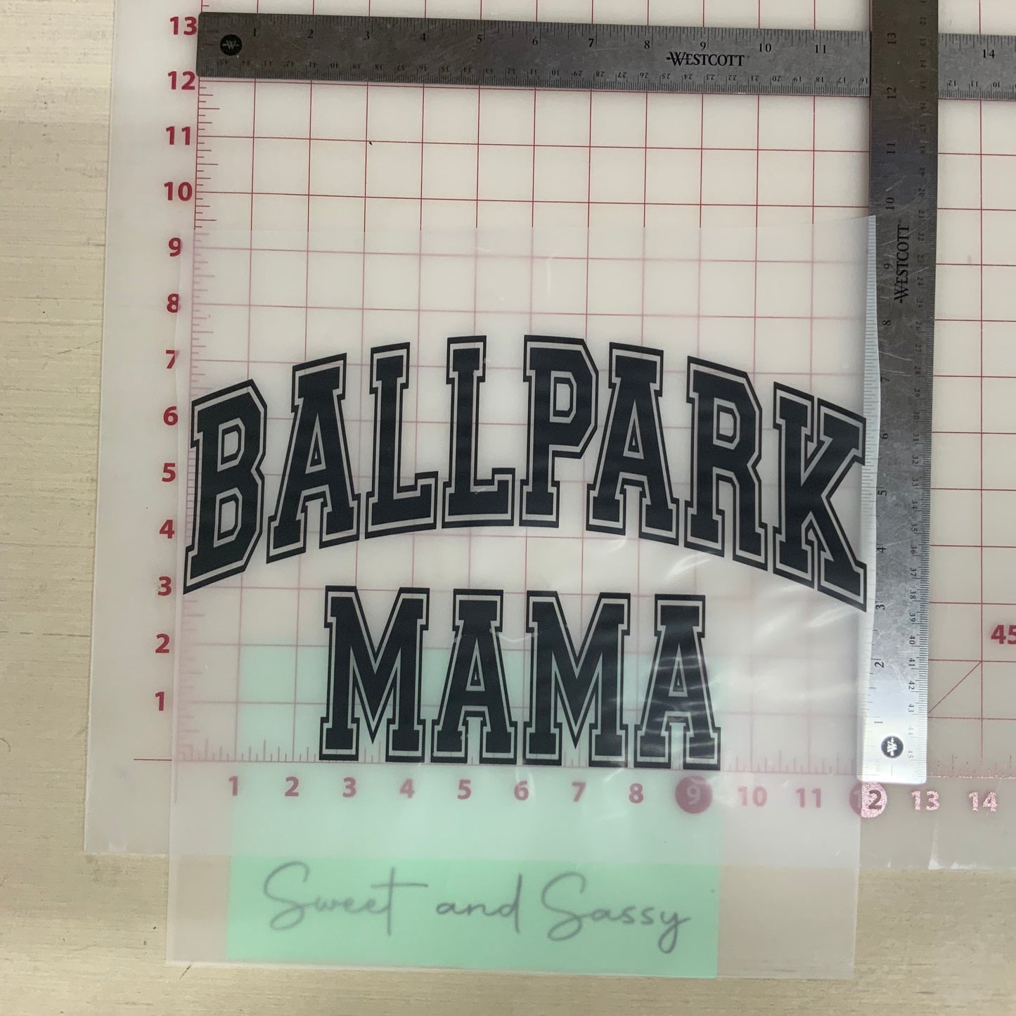 Ballpark Mama DTF Transfer Design