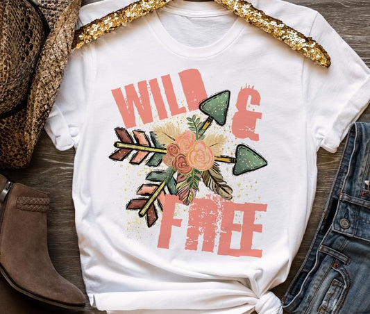 Wild & Free DTF Transfer Design