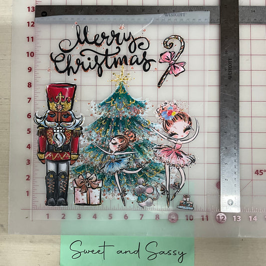 Nutcracker Merry Christmas DTF Transfer Design