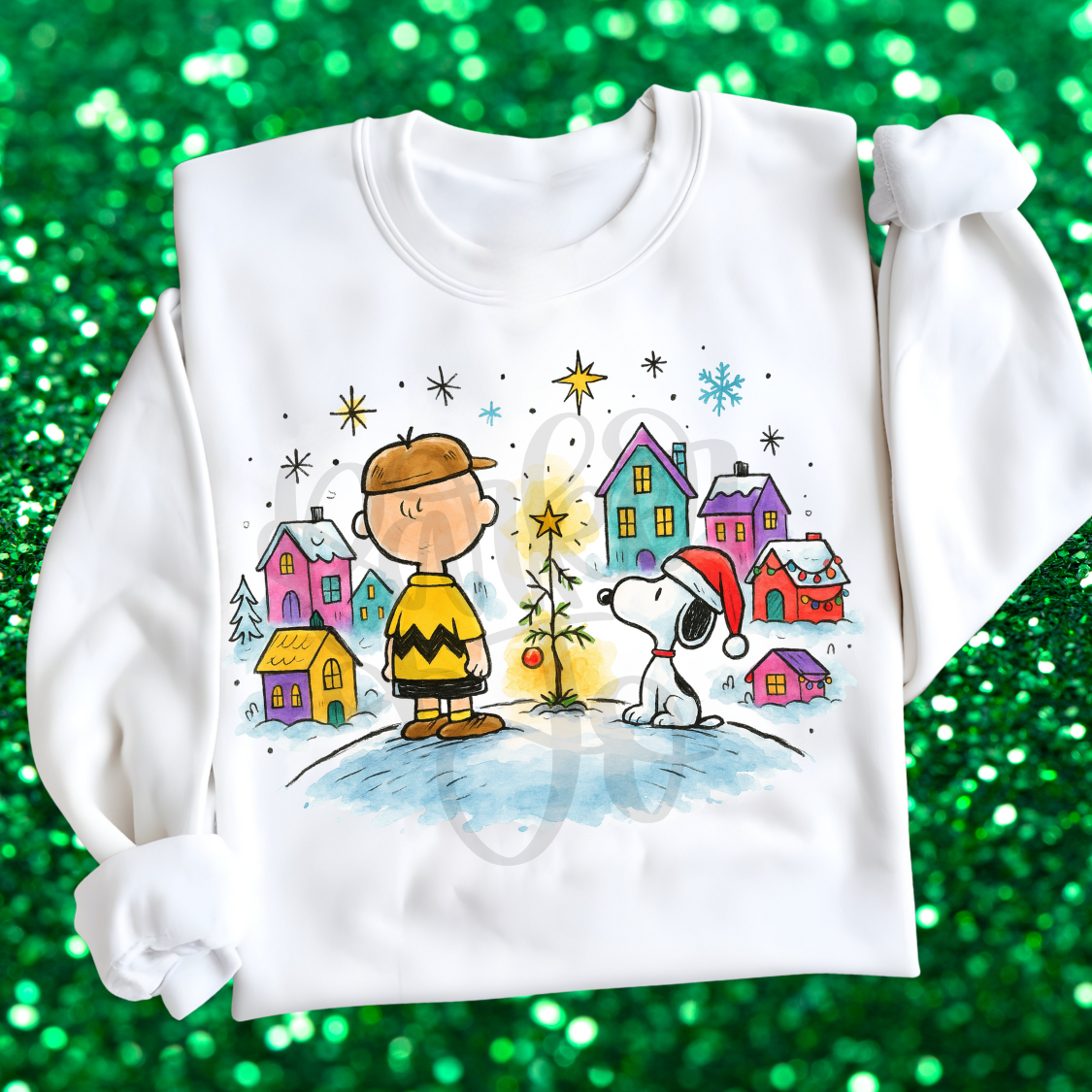 Charlie Brown village town DTF Transfer Design