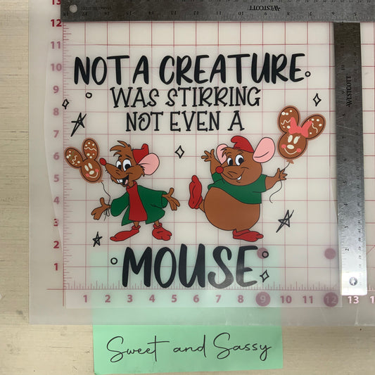 Not a Creature was Stirring, not even a Mouse DTF Transfer Design