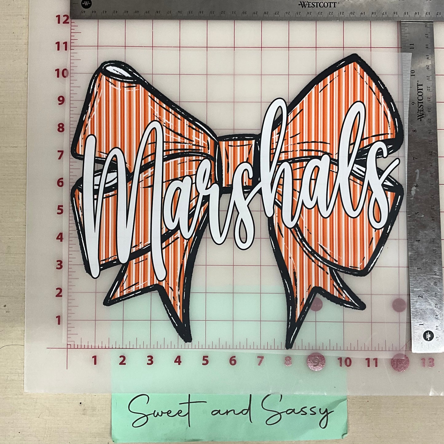 Prepster Bow School Mascot DTF Transfer Design
