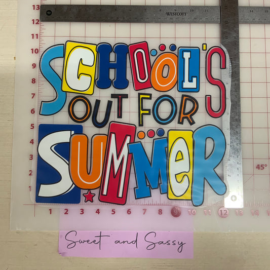 School’s out for Summer DTF Transfer Design