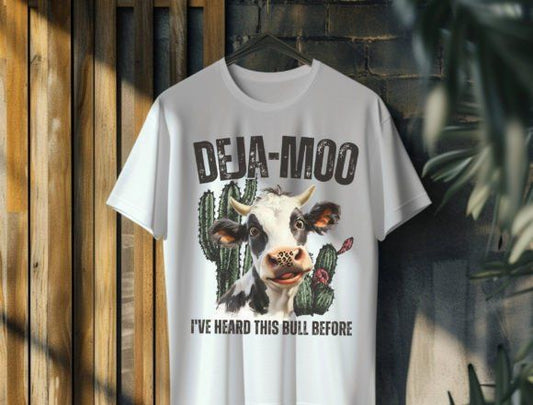 Deja-Moo I've Heard the Bull Before DTF Transfer Design