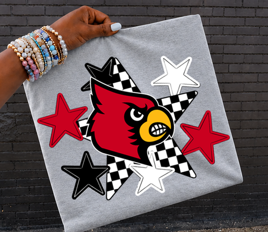 Mascot Stars and Checkered star DTF Transfer