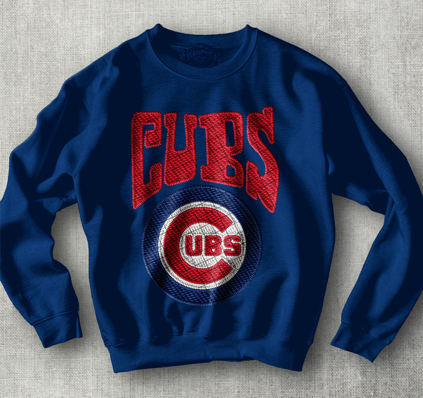 Chicago Cubs Embroidery DTF Transfer Design