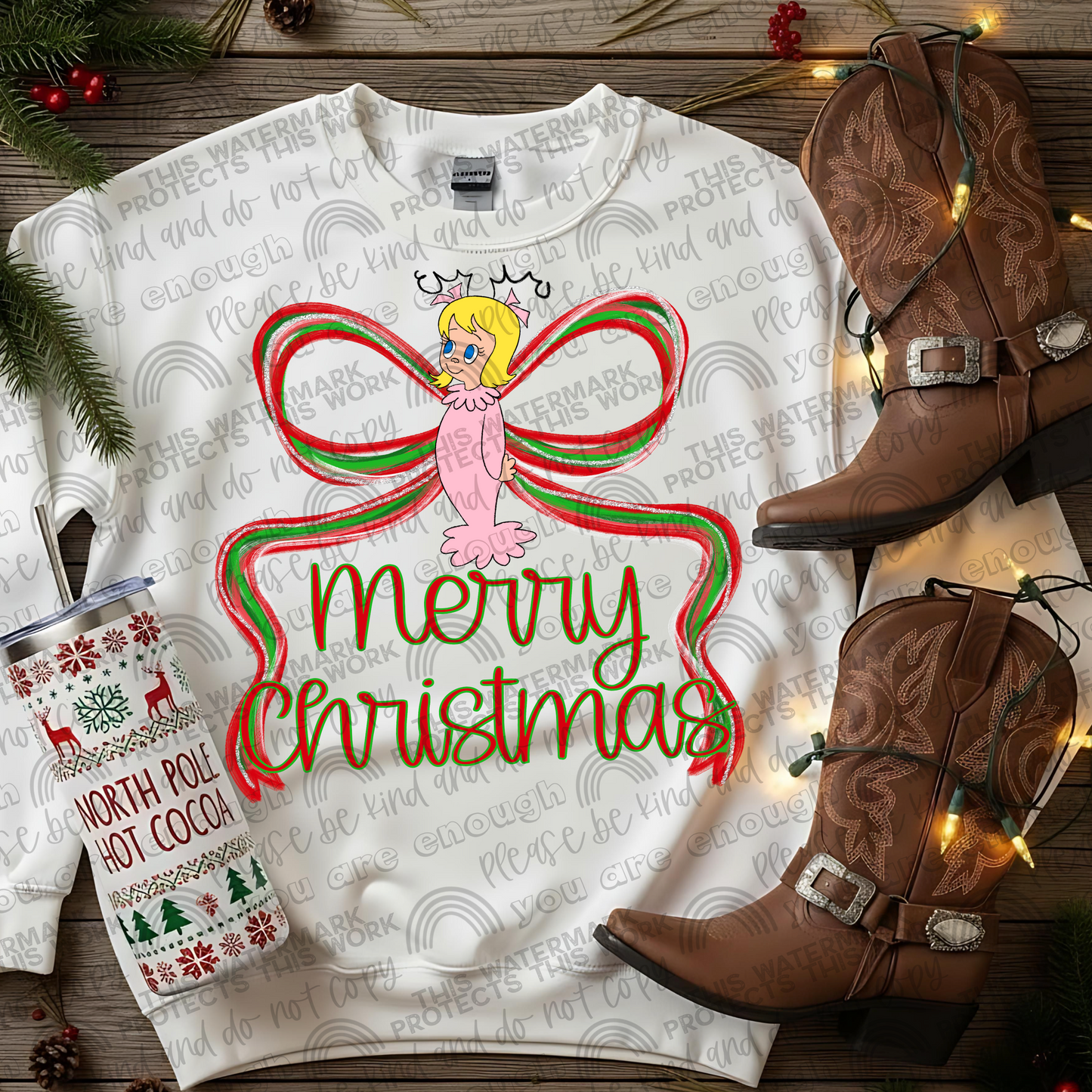 Roblox (multiple characters in listing) Merry Christmas DTF Transfer Design SMB