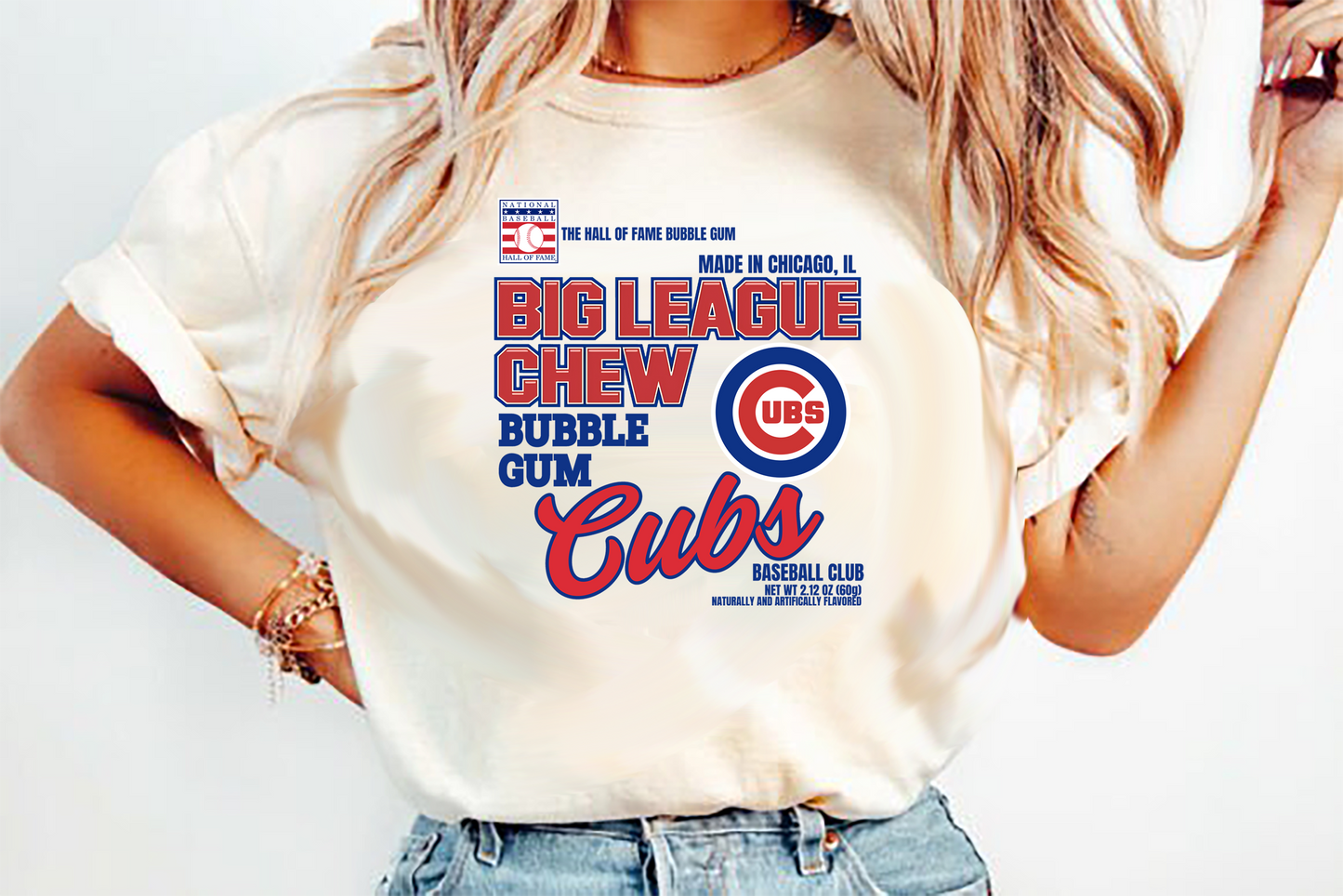Cubs Bubble Gum Big League Chew DTF Transfer Design