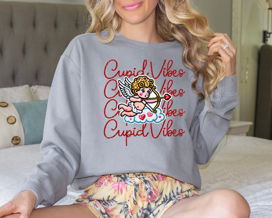 CUPID VIBES Red DTF Transfer Design