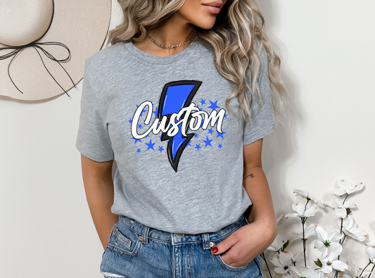 Custom Lightening Bolt Mascot MOCKUP Only