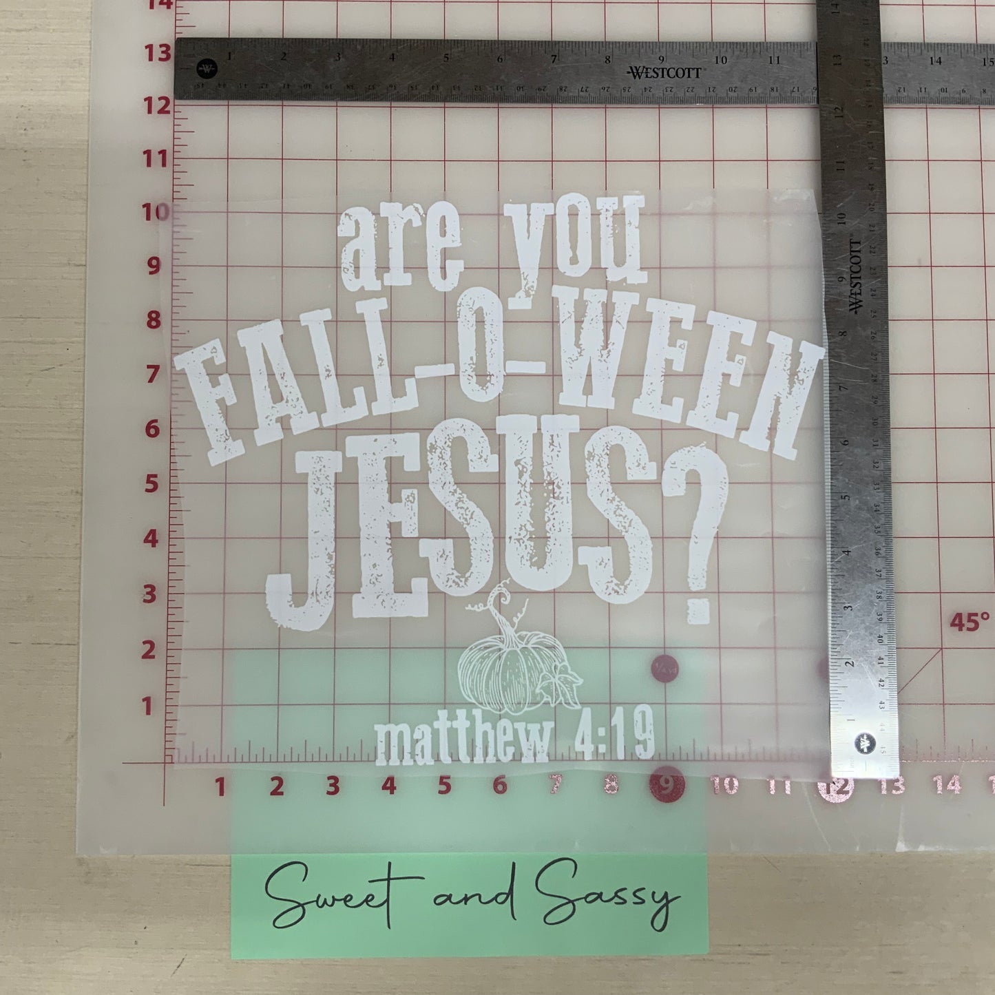 Are you fall-o-ween Jesus DTF Transfer Design