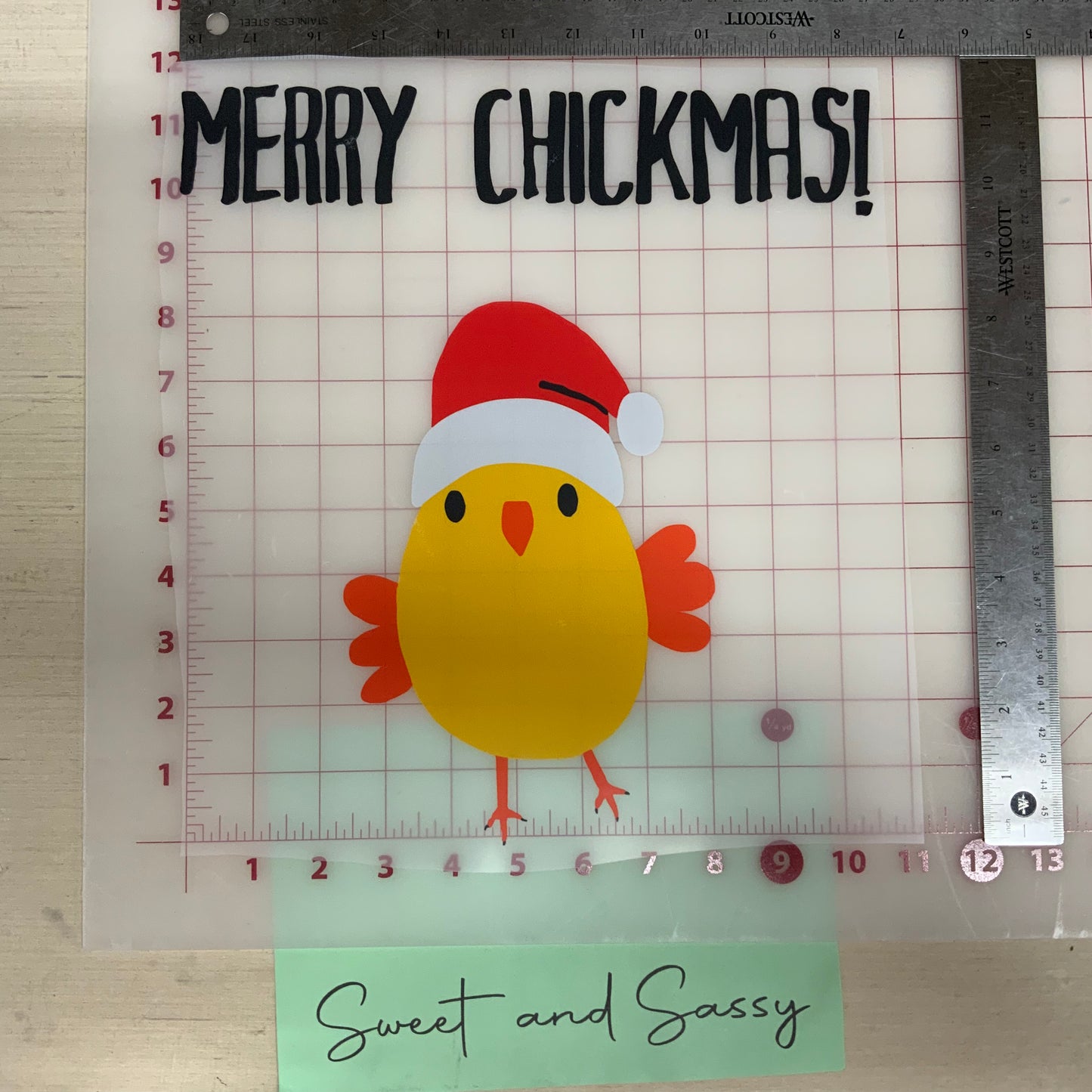 Merry Chickmas DTF Transfer Design