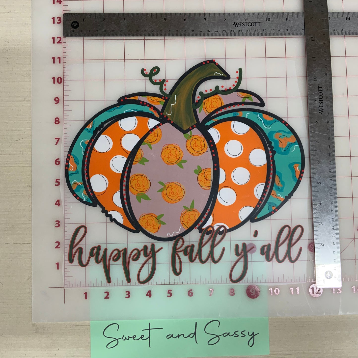 Happy fall y’all DTF Transfer Design