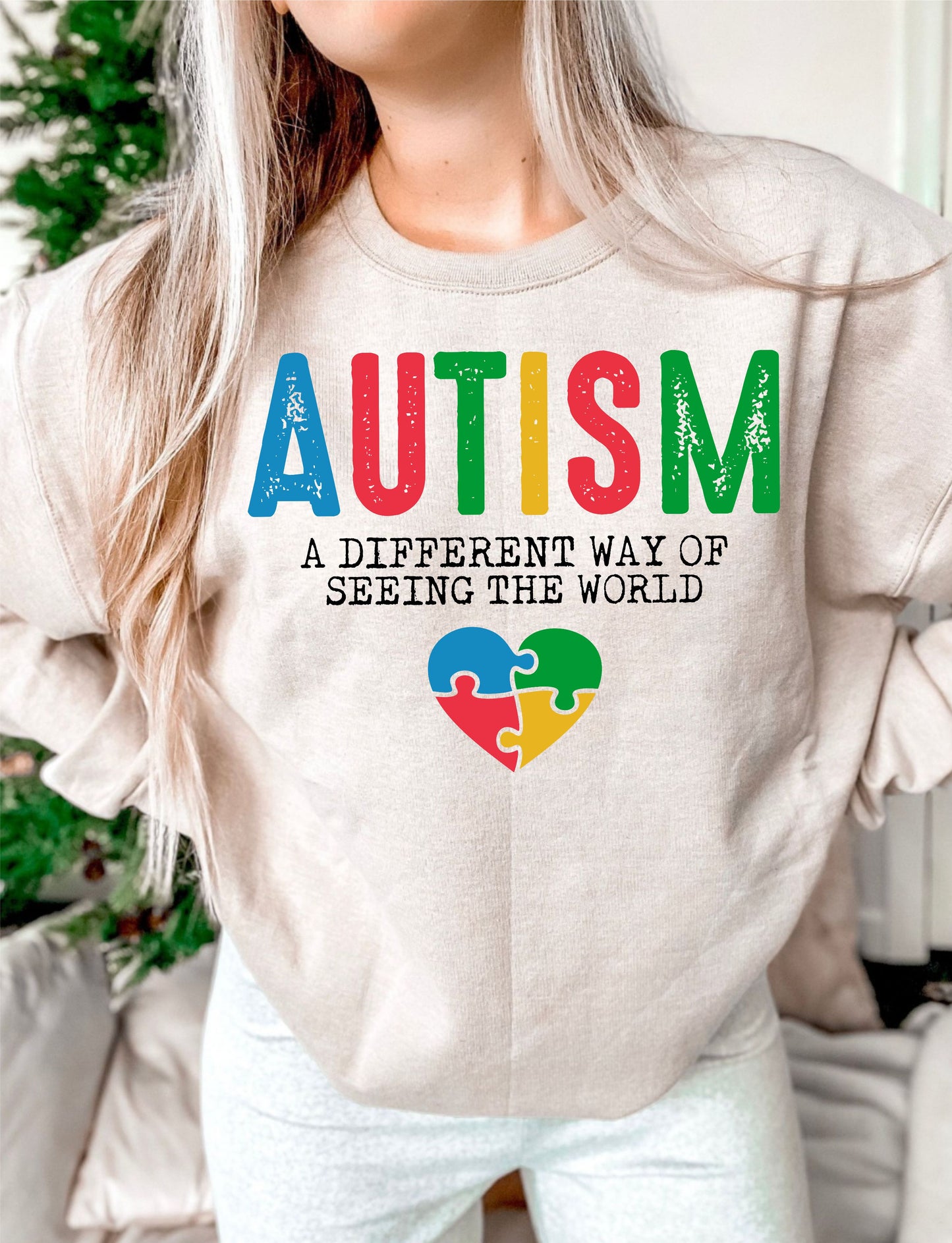 Autism a different way of seeing the world DTF Transfer Design